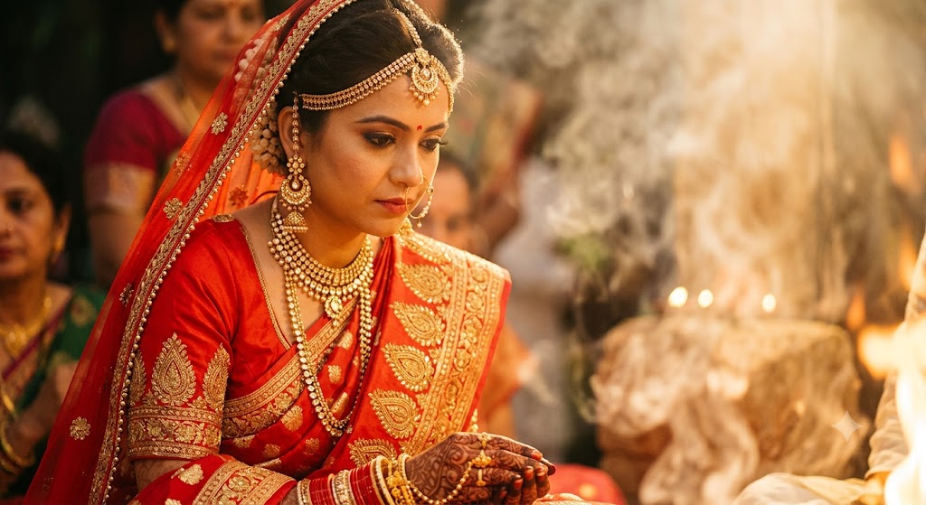 Sacred Hindu Bridal Ritual