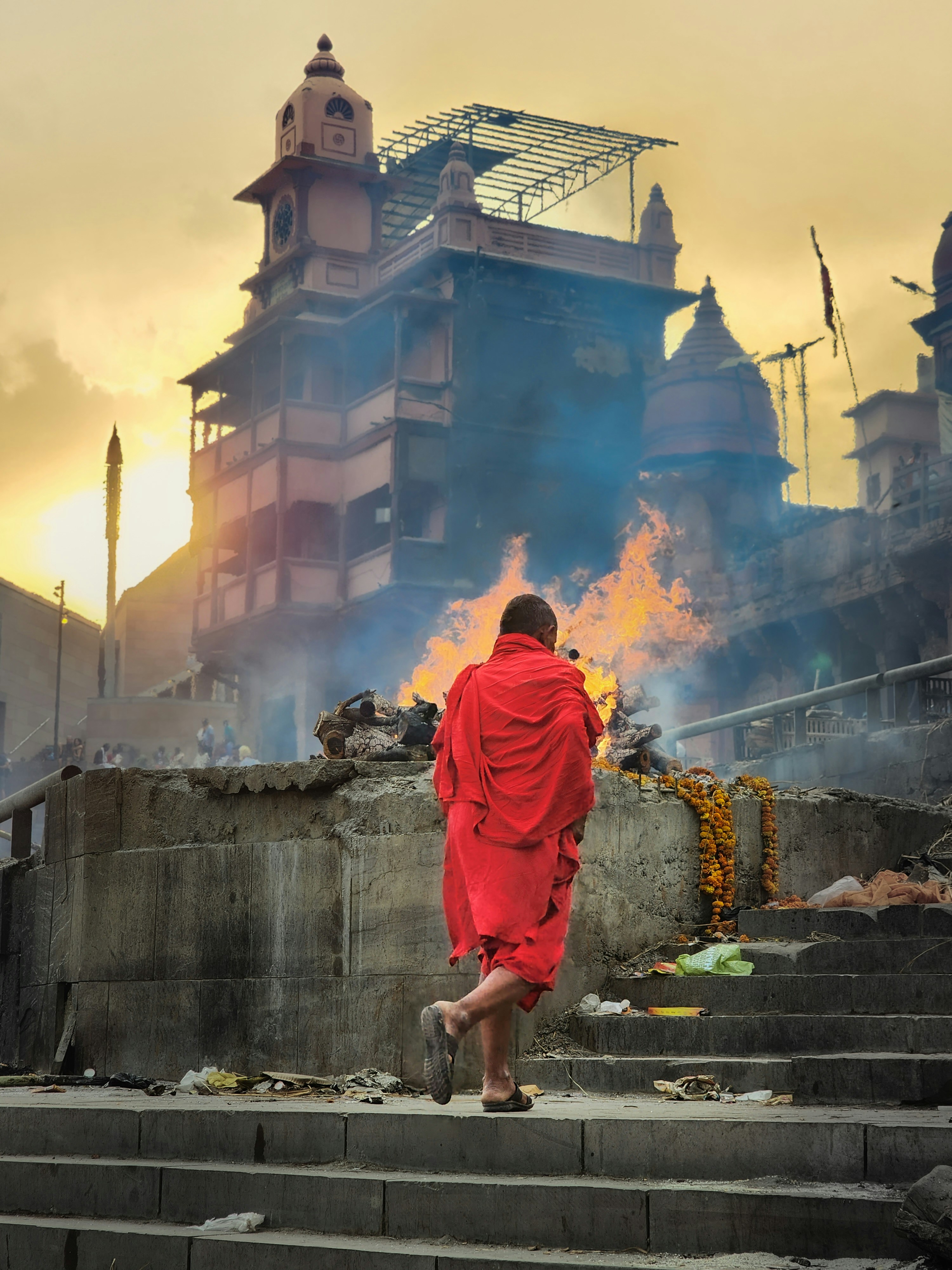Varanasi Riverfront beside the Ganga