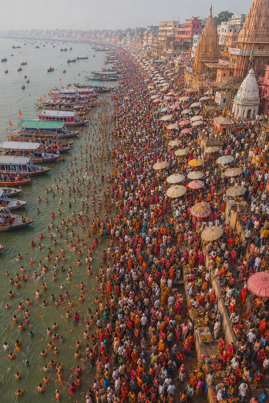 Ganga Dussehra decoration at Ghats