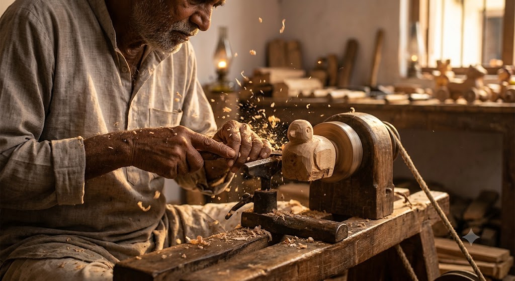 Traditional wooden toys work